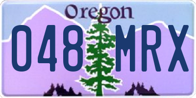 OR license plate 048MRX