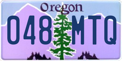 OR license plate 048MTQ