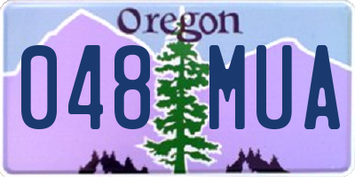 OR license plate 048MUA
