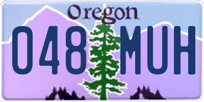 OR license plate 048MUH