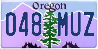 OR license plate 048MUZ