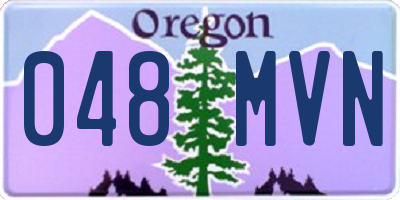 OR license plate 048MVN