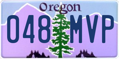 OR license plate 048MVP