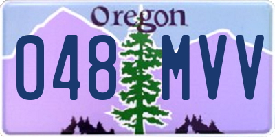 OR license plate 048MVV