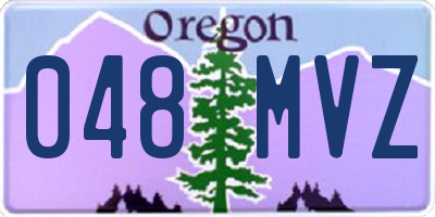 OR license plate 048MVZ