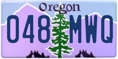 OR license plate 048MWQ