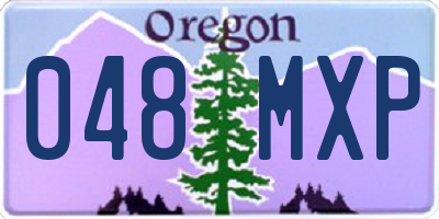 OR license plate 048MXP