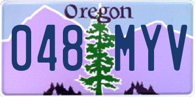 OR license plate 048MYV
