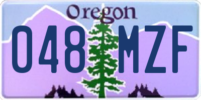 OR license plate 048MZF