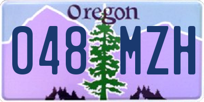 OR license plate 048MZH