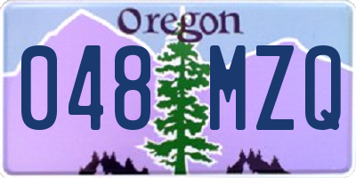 OR license plate 048MZQ