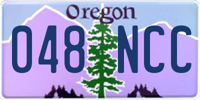 OR license plate 048NCC
