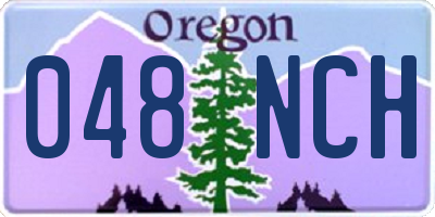 OR license plate 048NCH
