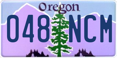 OR license plate 048NCM