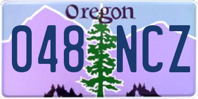 OR license plate 048NCZ
