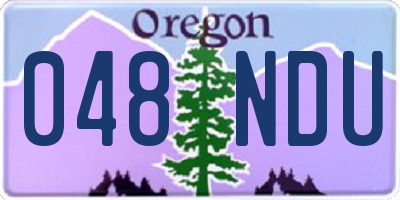 OR license plate 048NDU