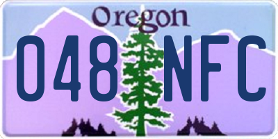 OR license plate 048NFC