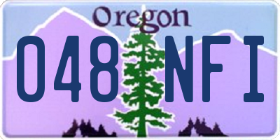 OR license plate 048NFI