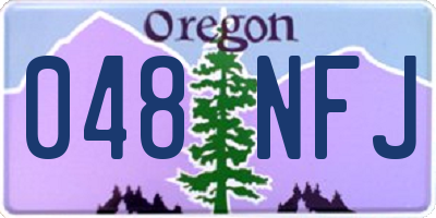 OR license plate 048NFJ