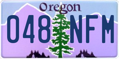 OR license plate 048NFM