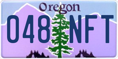 OR license plate 048NFT