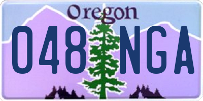 OR license plate 048NGA