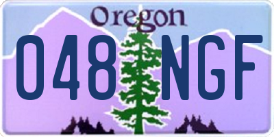 OR license plate 048NGF