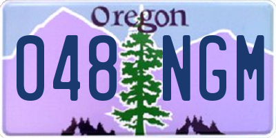 OR license plate 048NGM