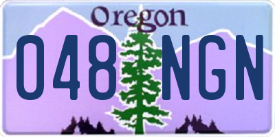 OR license plate 048NGN