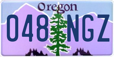 OR license plate 048NGZ