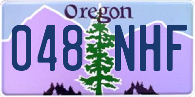 OR license plate 048NHF