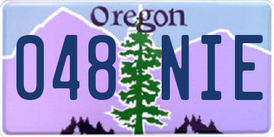 OR license plate 048NIE