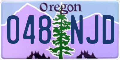 OR license plate 048NJD