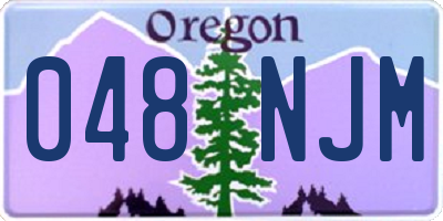 OR license plate 048NJM