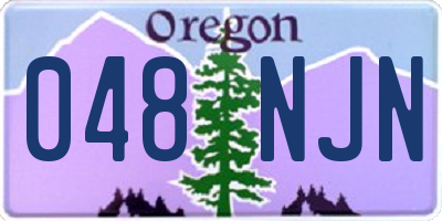 OR license plate 048NJN