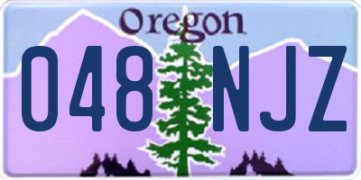 OR license plate 048NJZ