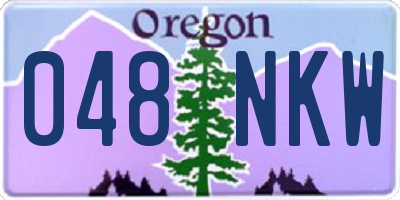 OR license plate 048NKW