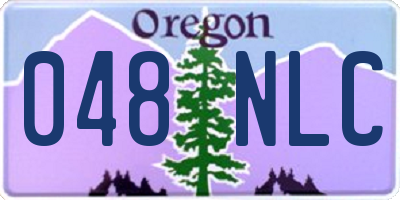 OR license plate 048NLC