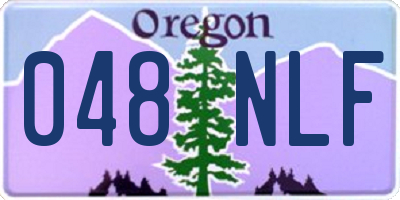 OR license plate 048NLF