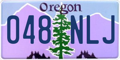 OR license plate 048NLJ