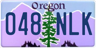 OR license plate 048NLK