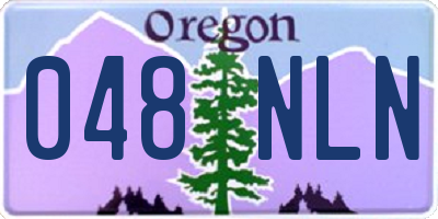 OR license plate 048NLN