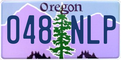 OR license plate 048NLP