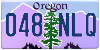 OR license plate 048NLQ