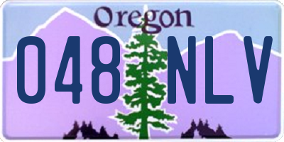 OR license plate 048NLV