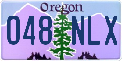 OR license plate 048NLX