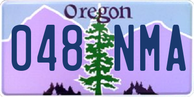 OR license plate 048NMA