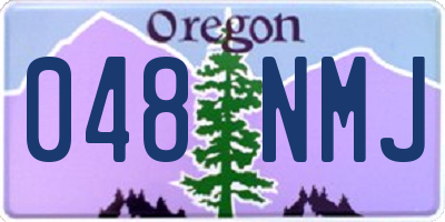 OR license plate 048NMJ