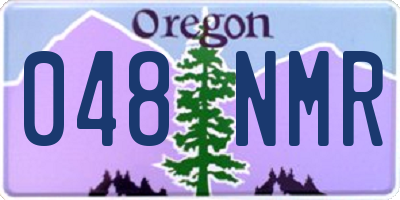 OR license plate 048NMR