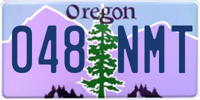 OR license plate 048NMT